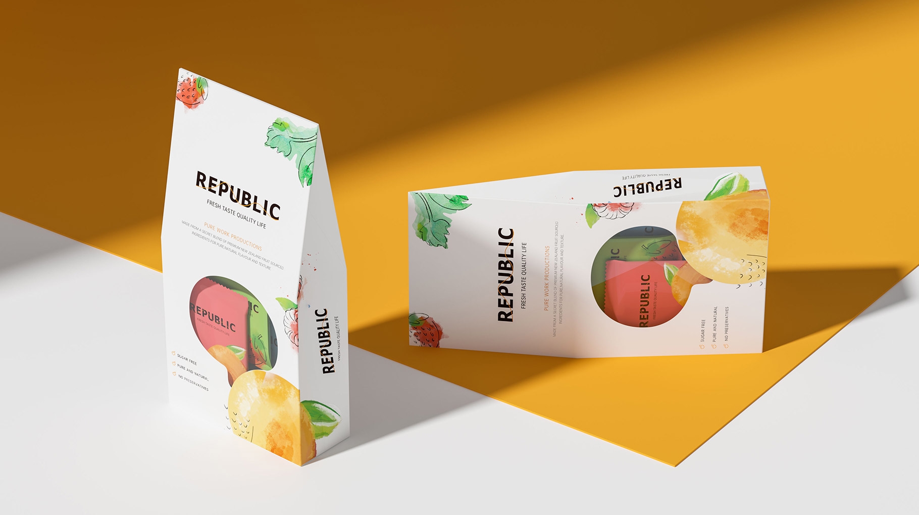 REPUBLIC 水果巧克力包裝設計